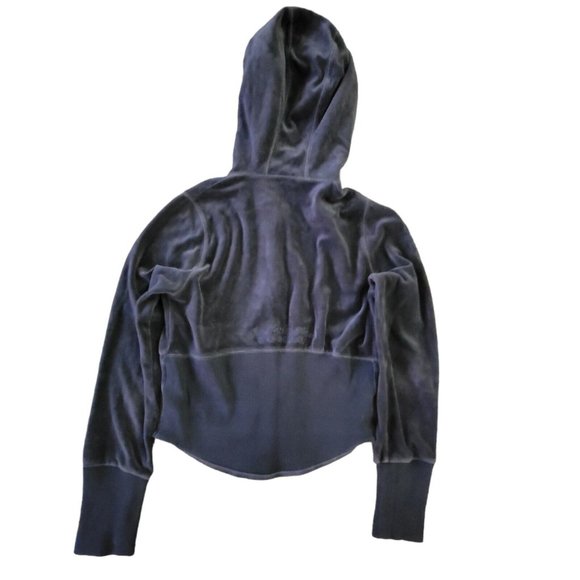 USAPro Womens Velour Track Suit Small Grey Hooded Faith Fearless Female Y2K - Picture 5 of 16